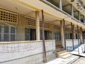 The brutality of the Khmer Rouge was evident at the S21 Detention Center aka Tuol Sleng Museum of Genocide