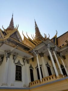 Throne Hall National Palace Phnom Penh filled with religious symbolism