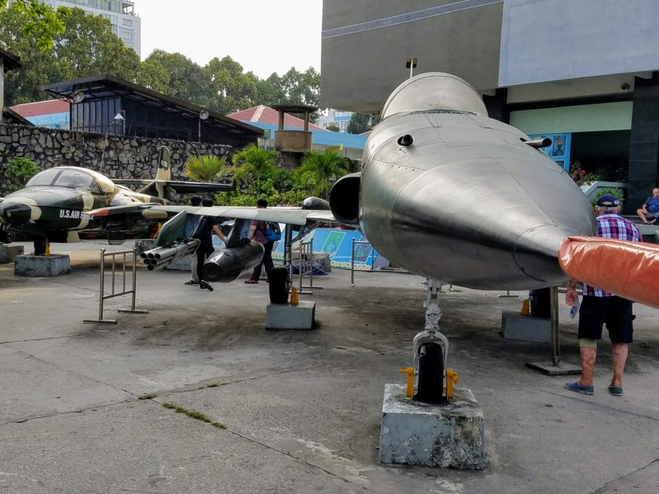 Saigon or Ho Chi Minh City is littered in old US Vietnam war equipment