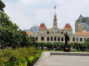 This building acts as Saigon's City Hall. Another great example of French inspired architecture.