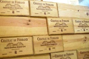 Château de Ferrand, bottles aging in place