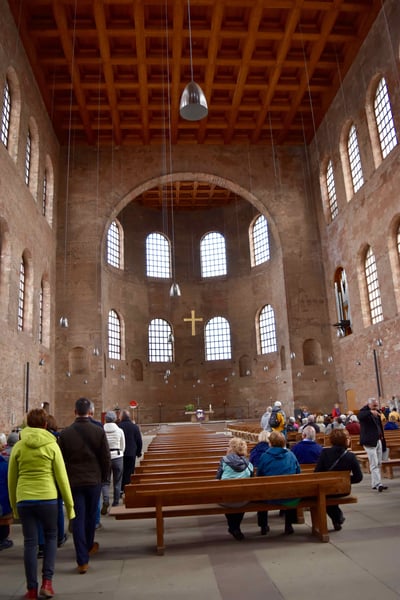 Re-purposed Trier Roman palace, now a Lutheran church