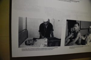 The POW's did not get medical care as depicted here
