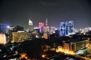 View from the 19th floor of the Saigon Sofitel