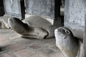Temple of Literature, turtles holding up past graduates