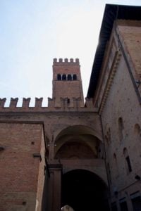 Typical old town Bologna architecture
