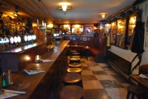 Inside Sean's pub