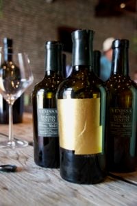 Venezo wine - with gold leaf label