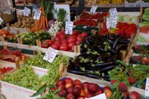 A sampling of the fresh local vegetables at Rialto market