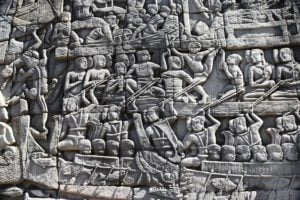 A picture history awaits at Bayon Temple, Khmer temple