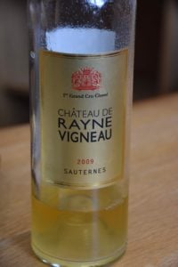 Bordeaux White wine of the Sauternes region