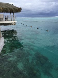 Over water bungalow in Moorea