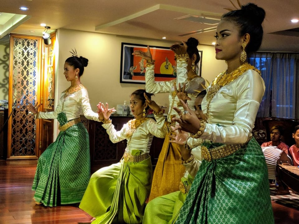 These young Cambodians performed traditional dances while we over nighted in Phnom Penh