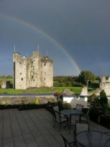 View from our Hotel. The great weather proved Irish luck.