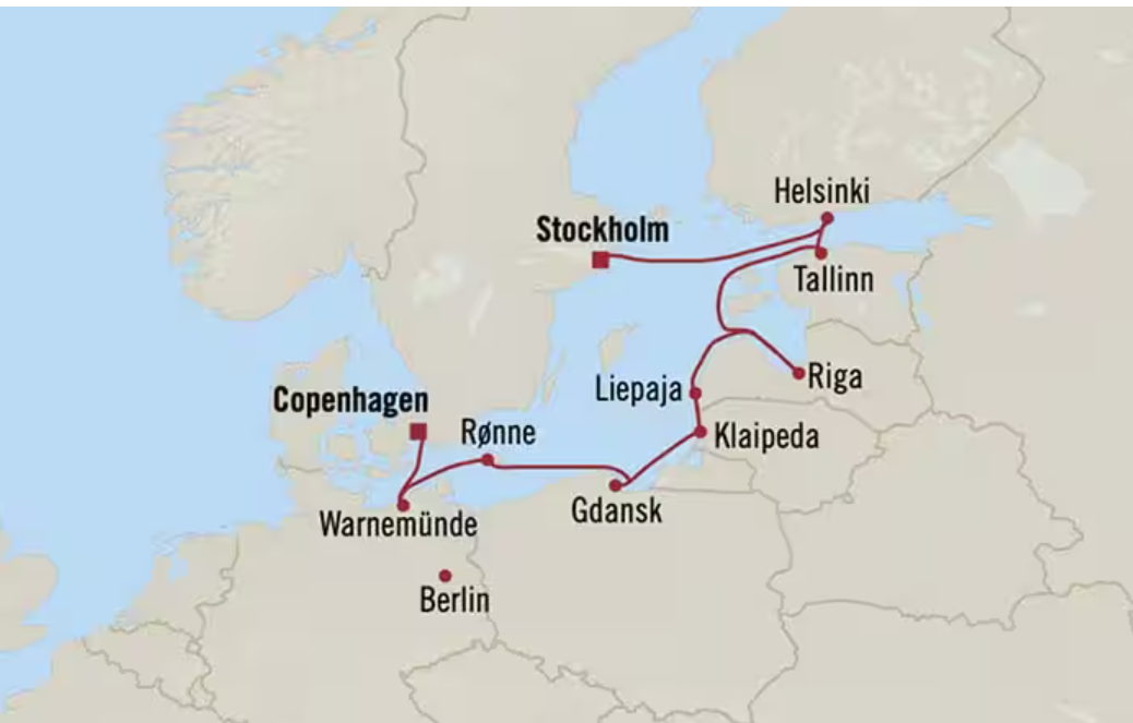 Bewitching Baltics Map